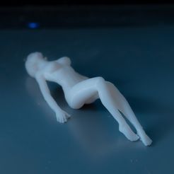 wow32-3.jpg STL file Sexy Nude Girl Lying Down on Table Top・3D print design to download