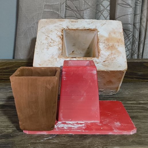 Rectangular Cup Master Mold 3D model