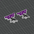 Black-sabbath-4.png Black Sabbath (One and Mirror Sided versions) Music Bands Keychains Collection - 3 Color 3MF for AMS Printers