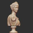 pppppppp.jpg Artemis Diana Bust Head Greek Roman Goddess Statue Handmade Sculpture