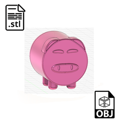 keychainpig.png STL-Datei Spanferkel kostenlos・Modell zum 3D-Drucken zum herunterladen