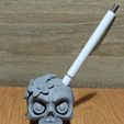 7.jpg Pen holder cute skull