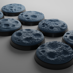 ovw.png 8x 32mm base with moon surface (+toppers)
