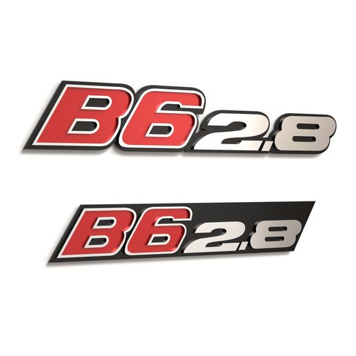 BMW Alpina B6 2.8 Front & Rear Emblem Set – 3D Print Model