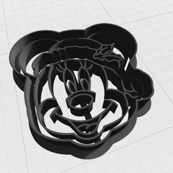navidad minnie 7cm.png Archivo STL Cookie Cutter Minnie Mouse・Diseño para descargar y imprimir en 3D