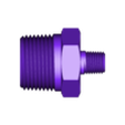 rhn_16_4n.stl Reducing pipe hex nipple pipe fitting 1" NPT to 1/4" NPT