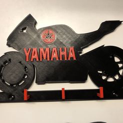 IMG_1717.jpeg Скачать файл STL Wall Key Holder Yamaha R1 • Форма для 3D-печати, Chris05