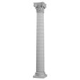 3ddd4.jpg Round classic column with flutes. Classical columns