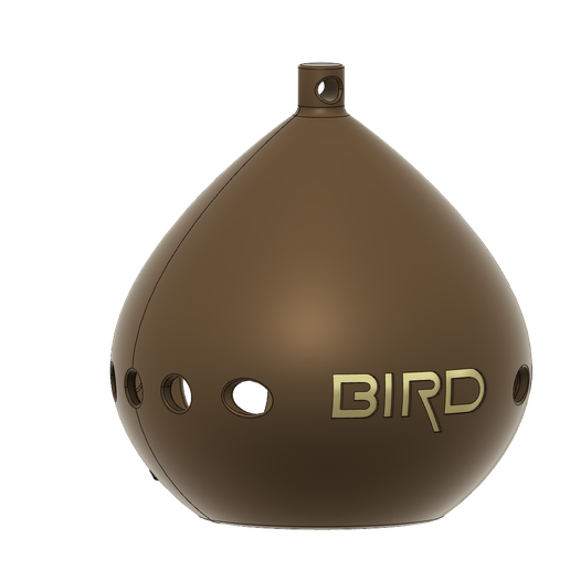 BirdHouse-Chiocciola-Rear-v1.png STL file Birdhouse・3D printing model to download, Upcrid