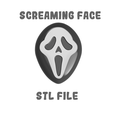 SCREAMING-FACE-STL-FILE-1.png Screaming face