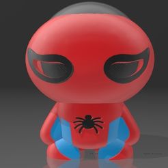 ALEXA_ECHO_DOT_5_SPIDERMAN-PLAKIT.jpg Support Alexa Echo Dot 4a et 5a Geração Spiderman Plakit
