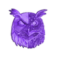 owl.stl Mechanical Owl Head, Wall art, High Detail 3D STL model
