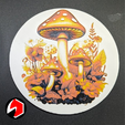 mUSH2.png Autumn Mushrooms, Art Plate, Wall Art, ErickDRedd 3D Designs
