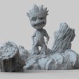 baby-groot-sculpture-3d-print-model-3d-model-obj-fbx-stl (1).jpg Baby Groot Sculpture 3D Print Model - STL Files for 3D Printing