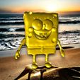 Spongebob-3D-Model-on-Shore-Render.jpg スポンジ・ボブ - 詳細な3Dプリント用モデル