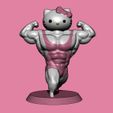 H2.jpg Fichier OBJ HELLO KITTY SWOLE corps・Design à télécharger et à imprimer en 3D