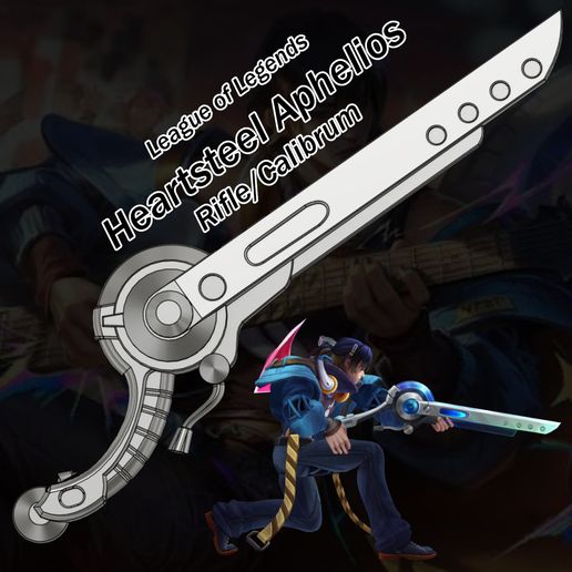 Heartsteel Aphelios Rifle Weapon Calibrum - Live My Life