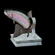 Rainbow-trout-trophy-14.png rainbow trout / Oncorhynchus mykiss fish in motion trophy statue detailed texture for 3d printing