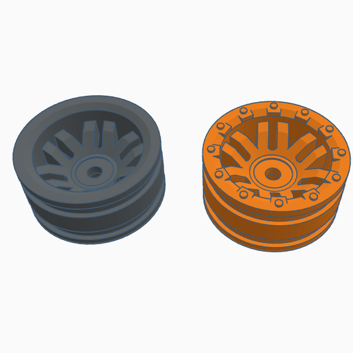 Orlandoo 18mm TRX Rims (8.5mm) - 3D model önizlemesi