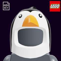 25971.png Fichier STL LEGO Minifigure, Masque Coiffeuse Pingouin・Design pour imprimante 3D à télécharger