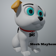 STL-File-6.png Mesh Mayhem Cute Garden Puppy STL File