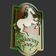 2.png Lord of the Rings Prancing Pony Wall Mounted Sign
