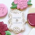 classic-frame-cookie-cutter.jpg 4 sizes - Classic Curvy Frame Plaque Shape Cookie Cutter - SHARP cutting edges - So Versatile!