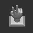 12.jpg Low poly Hand sign two fingers, Hand sign two fingers