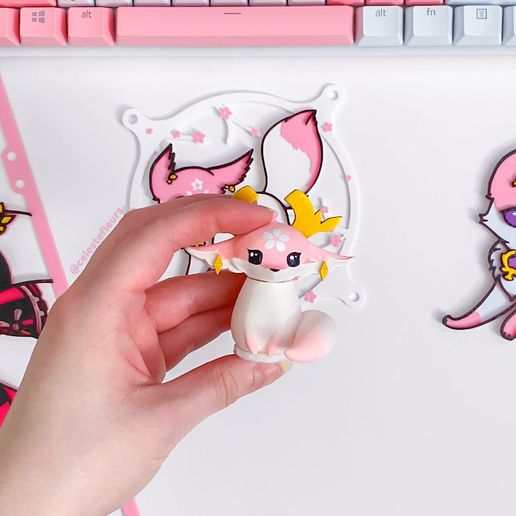 🦊 Forma de raposa Yae MIko・Impressão 3D・Cults