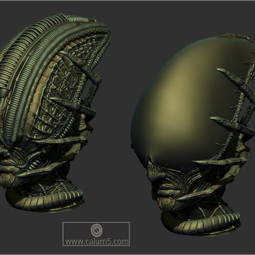 GIGZB1g.jpg Archivo STL 2 modelos Giger Alien Style・Objeto para impresora 3D para descargar, calum5dotcom