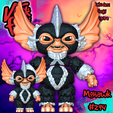 FreshStartMonster31.png Gremlins Mogwai Mohawk MultiColor Flexi Print-In-Place + figure
