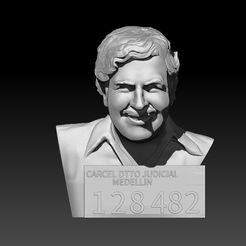 ASDASDSDSSDS.jpg Файл OBJ Escobar Smile (Low Relief Version)・3D-печатная модель для загрузки