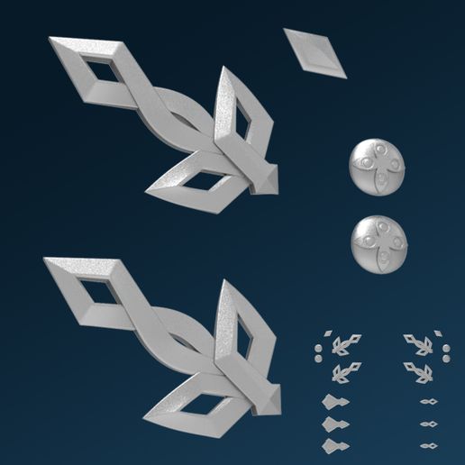 🎨 Genshin Impact Fatui Harbingers common costume pieces STL files for ...
