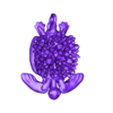 KeychainCrystalTurtleFine.stl Crystal Turtle Keychain - Flexi Fin - Articulated - Print in place - No supports