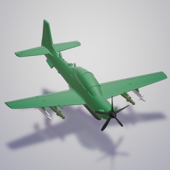supertuca1.png Fichier STL Embraer EMB-314 / A-29 Super Tucano・Modèle pour impression 3D à télécharger