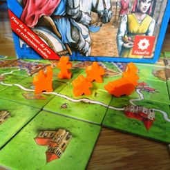 Set Meeple Carcassonne.JPG Free 3D file Meeple Set Carcassonne・3D print model to download