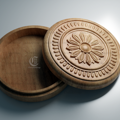 1b.png Round Jewelry Box - Files for CNC