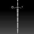 Preview14.jpg Geralt Steel Sword - Netflix Version 3D print model