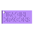 Imagine Dragons.stl Pack Keyring Imagine Dragons Logo 3D