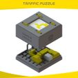 TP-1.jpg Download STL file TRAFFIC PUZZLE • 3D printing model, onlojik