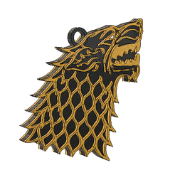 01.11.2020_16.45.03_REC.png Fichier STL gratuit PORTE-CLÉS HOUSE STARK・Design à télécharger et à imprimer en 3D