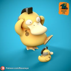 6.jpg Fichier STL Pack Luden Psyduck + Caoutchouc Luden Psyduck・Plan imprimable en 3D à télécharger