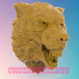 2.png Wolf head 4,3D MODEL STL FILE FOR CNC ROUTER LASER & 3D PRINTER