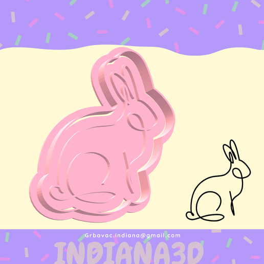 CUTTING RABBIT LINE 3D model