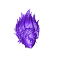 Head.stl STL file GOKU super saiyan v2 - Dragonball Super・3D print model to download