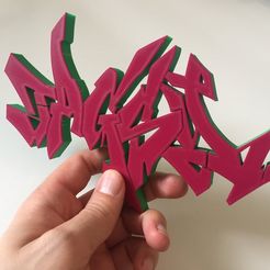 2021-05-17_12.41.50.jpg Free STL file "Tagsy" - Graffitti by Causeturk・3D printable design to download