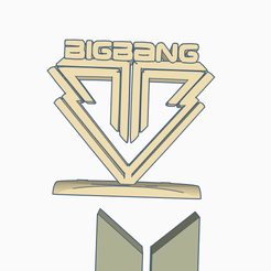 bigbang.png Fichier STL Ornement BigBang Kpop Logo・Design imprimable en 3D à télécharger