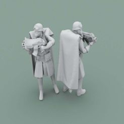 PlatoonCommander.jpg Free STL file Legion Of Metal Platoon Commander・3D printable model to download