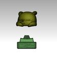 Pikachu_01.jpg Lazy Pikachu Keyboard Decoration - 3D Print Model STL