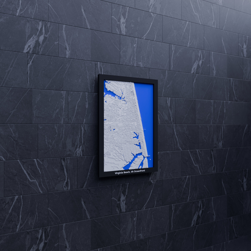 Virginia Beach, VA Oceanfront, United States - 3D Miniature